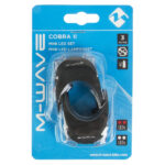 M-WAVE set luči Cobra II S/Z LED, z baterijami, črna