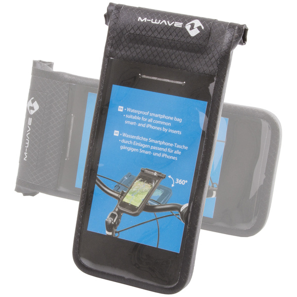 m-wave-torbica-za-telefon-clip-on-za-krmilo-crna M-WAVE torbica za telefon clip on, za krmilo, črna - slika 1