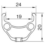 REMERX obroč Top Disc 29'', alu, 32H, i19, črn - slika 2