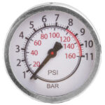 VENTURA talna tlačilka, jeklo, DV/FV/AV, 8bar, manometer